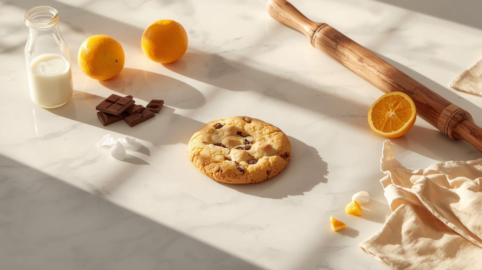 Organic Orange and Swiss Milk Chocolate Cookies