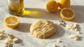 Box of 2 Organic Glazed Lemon & Poppyseed Extra Virgin Olive Oil Cookies with Swiss White Chocolate Pieces