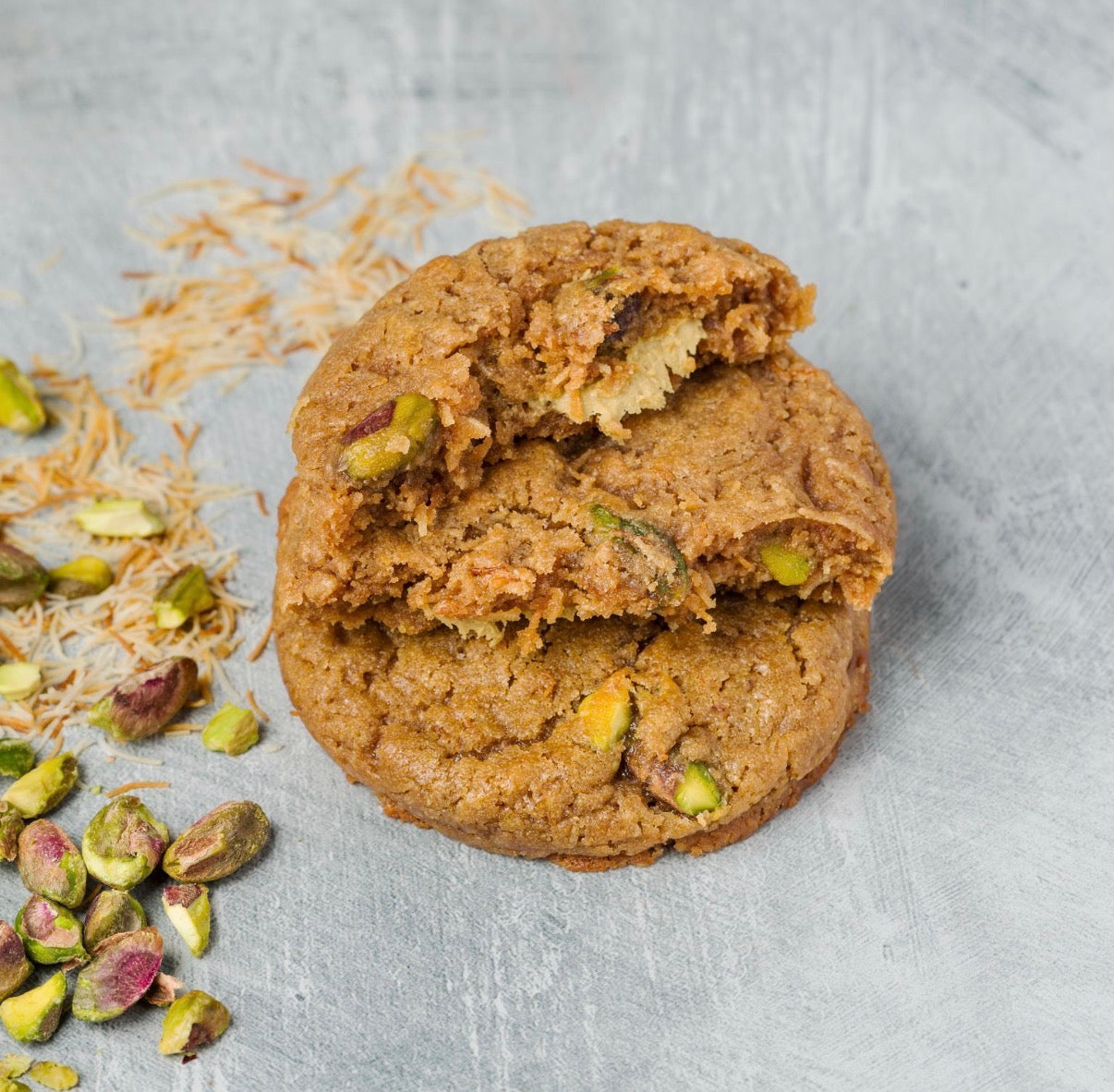 Box of 2 Organic Brown Butter Pistachio Crème Cookies