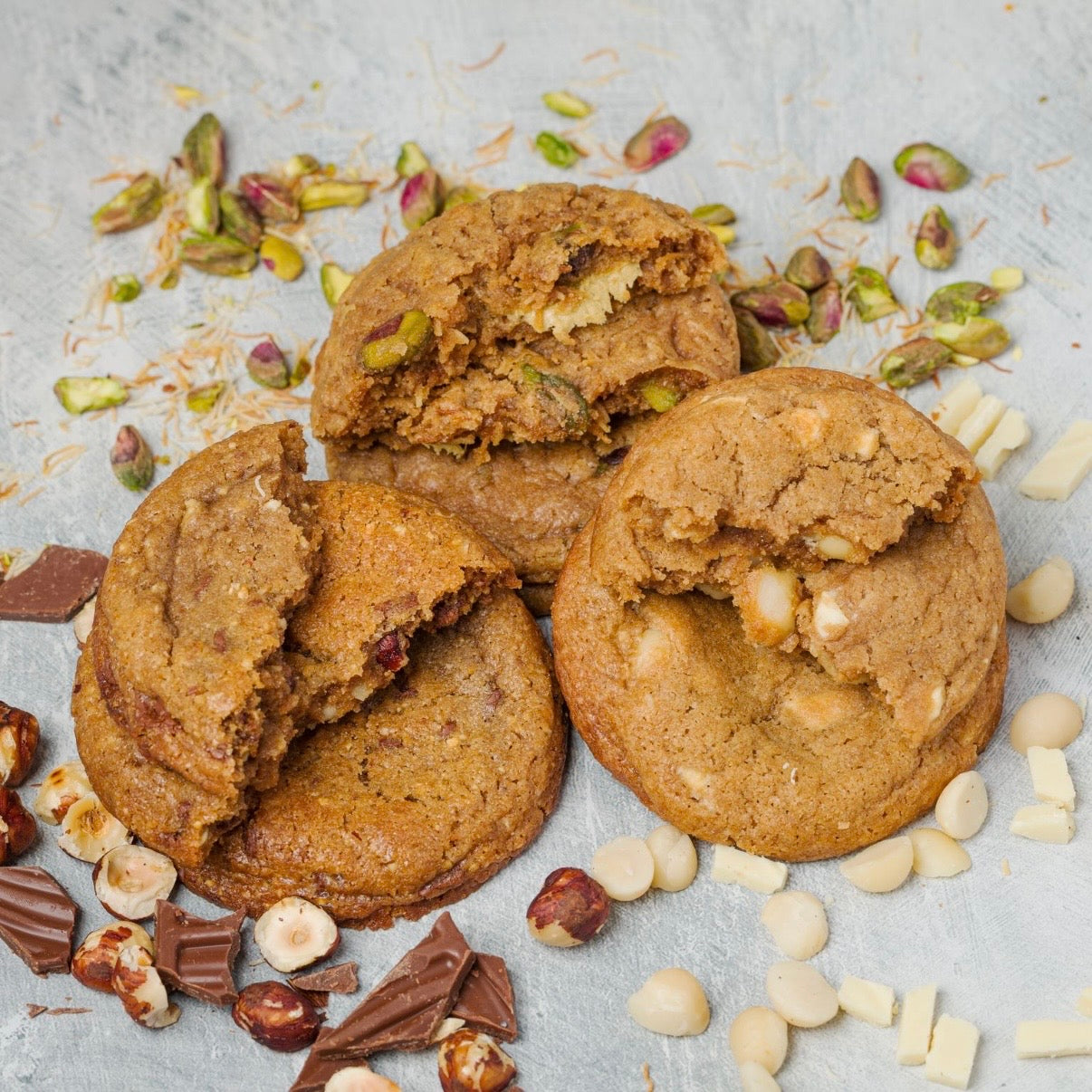 Box of 6 Artisanal Cookies - The Nutty Selection