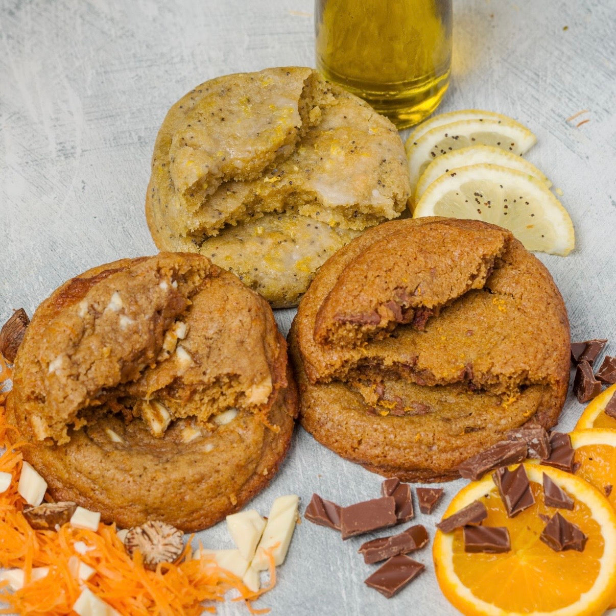 Box of 6 Artisanal Cookies - The Luxe Citrus Box